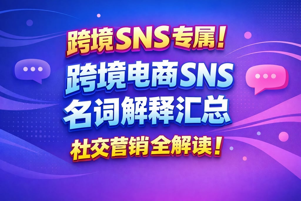 跨境 SNS 专属！跨境电商 sns 名词解释汇总，社交营销